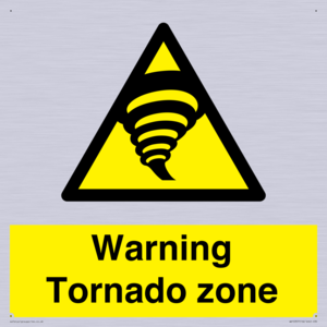 Warning Tornado zone
